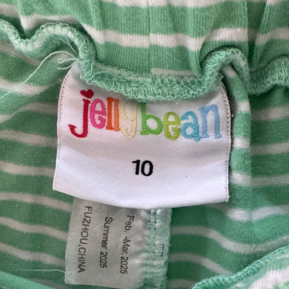 Jelly Beans Orange & Mint Turtle Applique Kids Matching Set girls 10